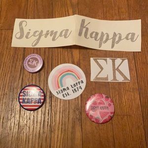 Sigma Kappa Sticker & Button Bundle